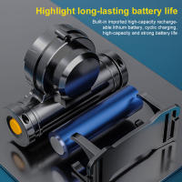 Linterna Frontal LED Potente Recargable USB Impermeable Para Acampar Pesca Y Mineraleslampara De Corbata Para Excursionismo Ciclismo Y Montañismo - details 20