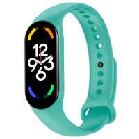 Ociodual Pulsera de Recambio Silicona Suave Flexible Compatible con Xiao Mi Band 7 6 5 Amazfit Band 5 Turquesa Correa Repuesto Transpirable - details 1