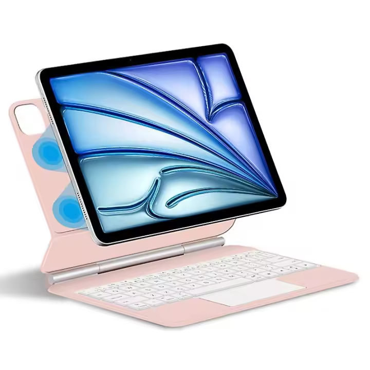 Para iPad Air 13 (2024) (M2) Teclado Bluetooth con Soporte Magnético Flotante con Multi-Touch-Pi Trackpad - 1