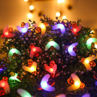 Luces De Cadena Solares De Abeja Lindas Para Decoración De Navidad Boda Fiesta Cumpleaños Exterior 100/50/20 LEDs Faeirys - details 4