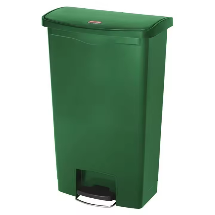 Rubbermaid SLIM JIM 68L/18G FS RESIN STEP ON VERDE - 1