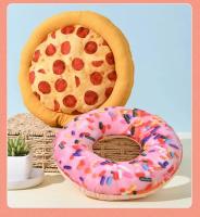 Juguete Para Perros Pizza Y Donut De Peluche Para Entrenamiento De Mascotas Y Masticar Accesorios De Dientes Material De Fleece - details 2