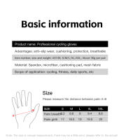 Guantes De Bicicleta Para Hombre Y Mujer Verano Transpirables Elásticos Con Almohadilla De Palma Gruesa Antideslizante Tejidos De Lavado a Mano - details 7