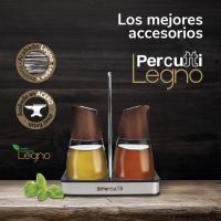 Percutti Legno - Set de Aceite y Vinagre de Acero Inoxidable y Madera, Diseño Elegante y Funcional - details 3