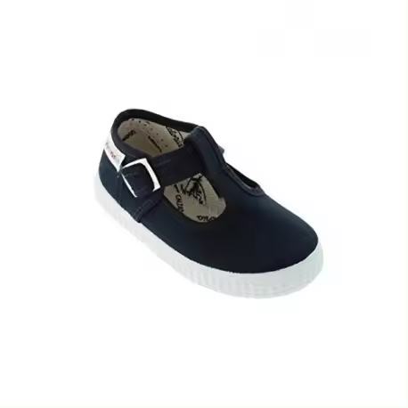 Zapatillas de lona tipo pepito en color azul marino, de Victoria - 1