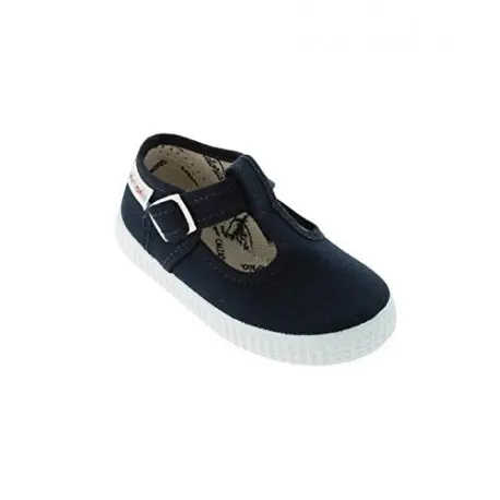 Zapatillas de lona tipo pepito en color azul marino, de Victoria - 1