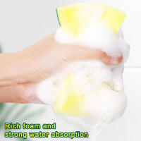 20pcs Esponja De Limpieza Para Cocina Doble Cara Escobilla De Limpieza Para Olla Herramientas De Limpieza Doméstica Esponja De Lavado De Platos Ecológica Y Absorbente - details 6