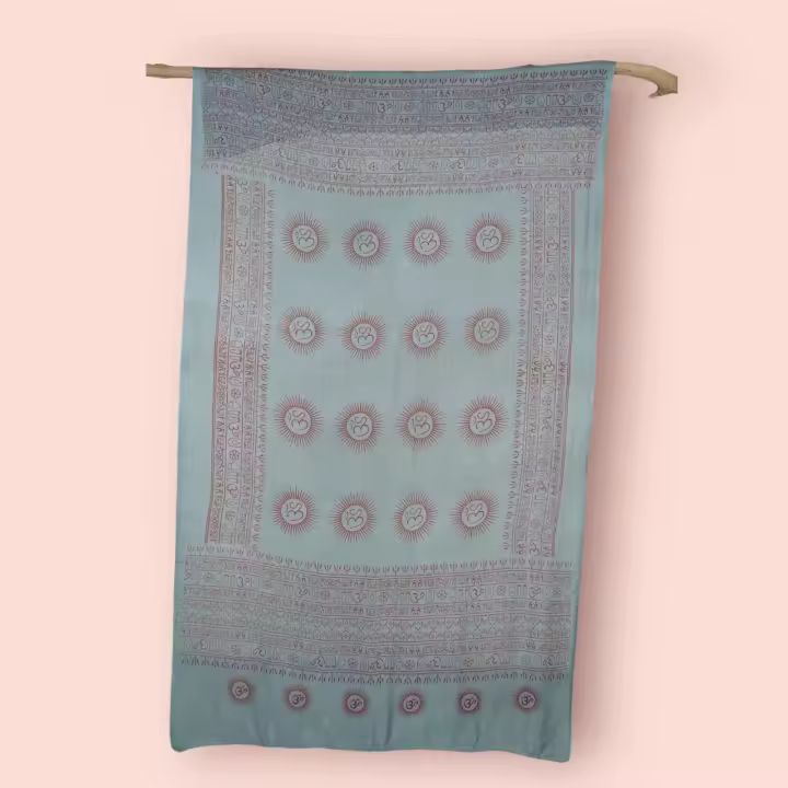 Ethnikulture Pareo Om étnico indio, Pareo para mujer para verano y playa, Pareo, pañuelo o foulard, Pareo de verano para mujer, combinar con bikinis y bañadores - 1