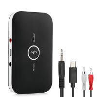Transmisor y receptor de Audio B6 2 en 1 con Bluetooth 5,3, 3,5mm, AUX + RCA, batería de 600mAh, adaptador inalámbrico para coche, PC, TV, auriculares - details 7