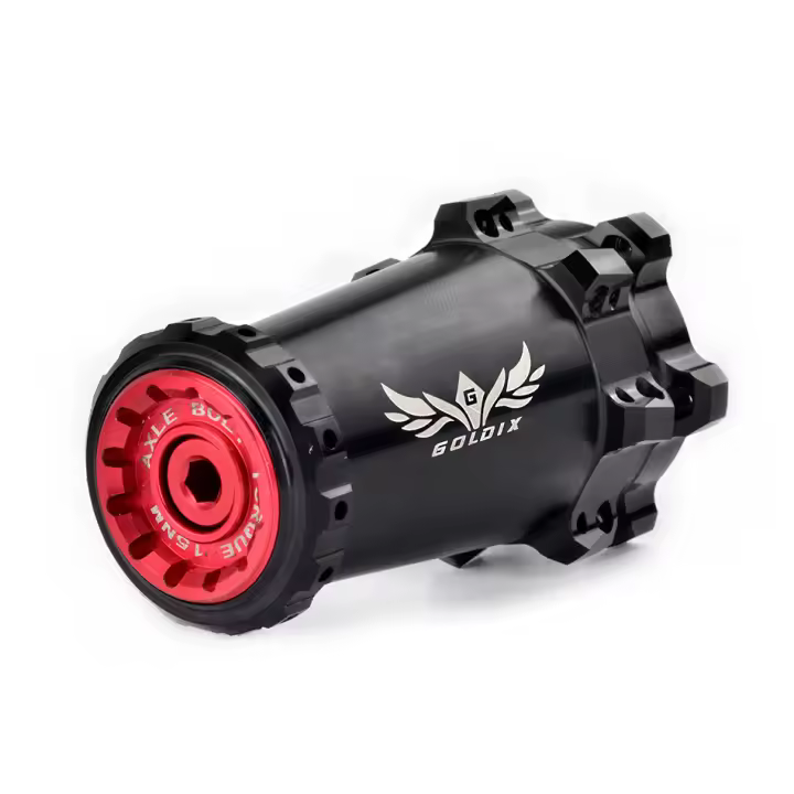 Goldix Hub Izquierdo MTB XC AM Pull Recto Disco 6 Tornillos Izquierda Hub Negro 2.0 3.0 115g Juego De Ruedas Delantero 28H Para Fork Lefty 2.0/3.0 - 1