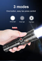 Linterna LED Super Potente Recargable USB Torcha Brillante Ultra 10000mAh Impermeable Con Batería Luz De Trabajo Para Camping Y Patrulla - details 28