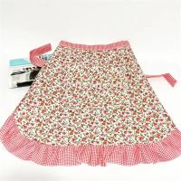 Delantal De Cintura Para Cocina Con Encaje Medio Para Mujer Traje De Doncella Con Favoritos Para Fiesta Sin Mangas Uso Práctico - details 4