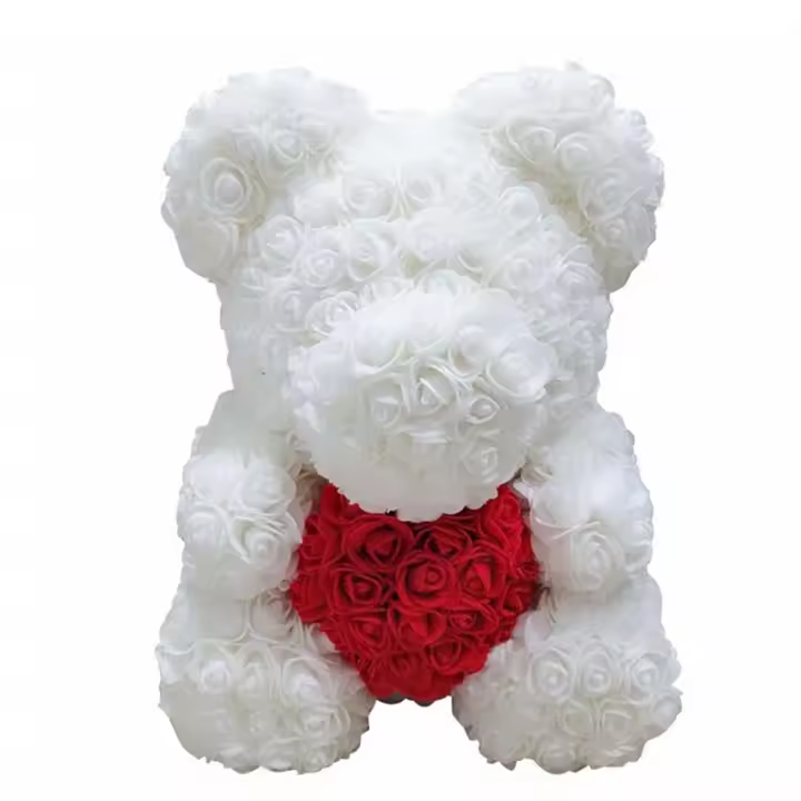 Juguete Oloroso De Osos Con Rosas Rojas Grandes Decoración Para El Día De San Valentín Y 8 De Marzo Regalo De 25cm - 1