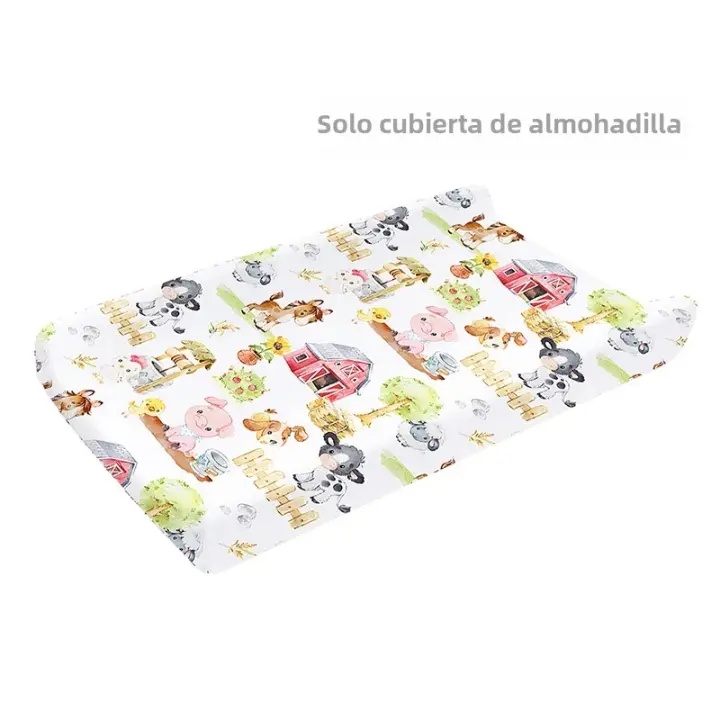 Funda Para Cambio De Pañales Para Bebé Estilo Granja Tamaño Medio Material Poliéster Transpirable Y Suave Imagen De Granja - 1