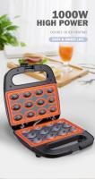Molde De Nueces Waffle Skillet Horno Para Galletas Y Caramelo Con 12 Huecos Placa De Tostador Intercambiable Para Pastelería - details 4