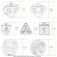 Juego De Dados Poliedros Para Juegos De Mesa Y Rol 7 Piezas Platinados Rosa Dados De Juego De Rol De Polyhedral - details 5