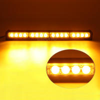 Barra De Luz Estroboscópica LED 16 LEDs Para Coche Camión Emergencia Vehículo Con 26 Modos Rojo Azul Amarillo Señal Lámpara Advertencia - details 4