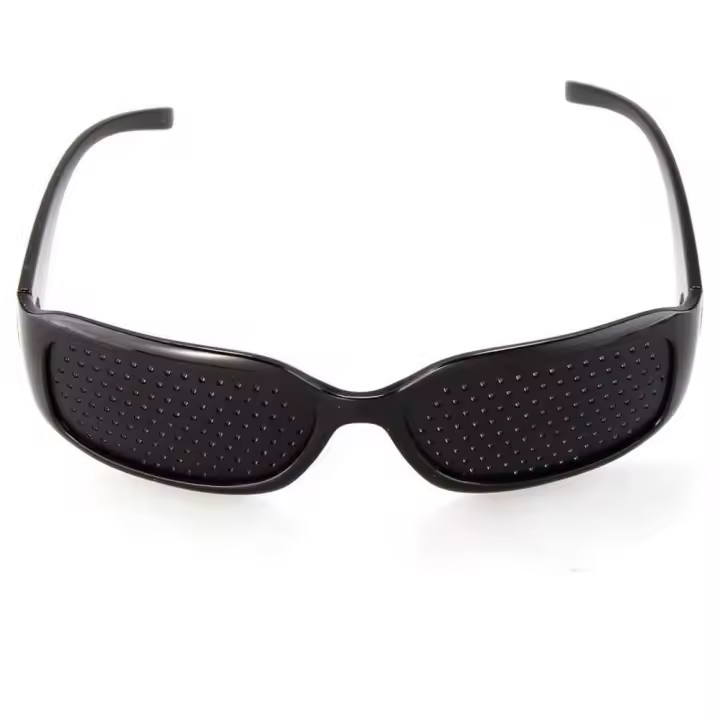 Ociodual Gafas Reticulares Agujeros Pinhole Estenopeicas Rejilla Negras Cataratas Miopia - 1