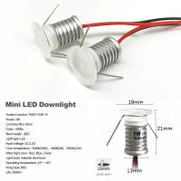 Minispots LED De Acrílico Para Escaleras Y Armarios 1W DC12V Luz De Pared Y Techo Revestida Con Aluminio IP65 Impermeable Para Decoración De Habitaciones KTV Pasillos Y Jardines - details 2