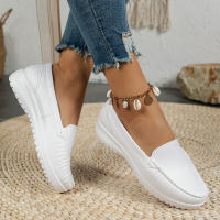 Zapatos De Enfermera Para Mujer Cómodos Con Suela Suave Transpirable Antideslizante Plataforma Delgada Trabajo Color Blanco - details 4