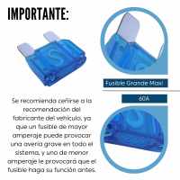 Banner - Fusible para vehiculo 60A 32V DC grande maxi azul