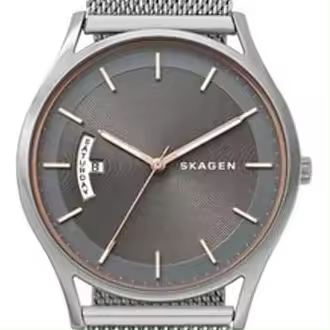Reloj Skagen SKW6396 para Hombre - Analógico, Acero Inoxidable, 40mm - Color Plateado y Gris - Resistencia Al Agua 3ATM - 1