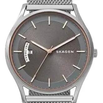 Reloj Skagen SKW6396 para Hombre - Analógico, Acero Inoxidable, 40mm - Color Plateado y Gris - Resistencia Al Agua 3ATM - 1