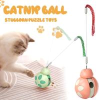 Juguete tambaleante, juguete interactivo de equilibrio para gatos, juguete con forma de escarabajo con juguete para gatos, juguete para gatos de interior, dispensador de bocadillos para que los gatitos hagan ejercicio y se aburran, alimentación de mascota - details 2