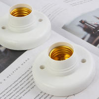 Soporte De Bombilla E27 1-10PCS Base De Luz Blanca Para Ceilinador Adaptador De Soporte De Bombilla 220V Material Plástico - details 3