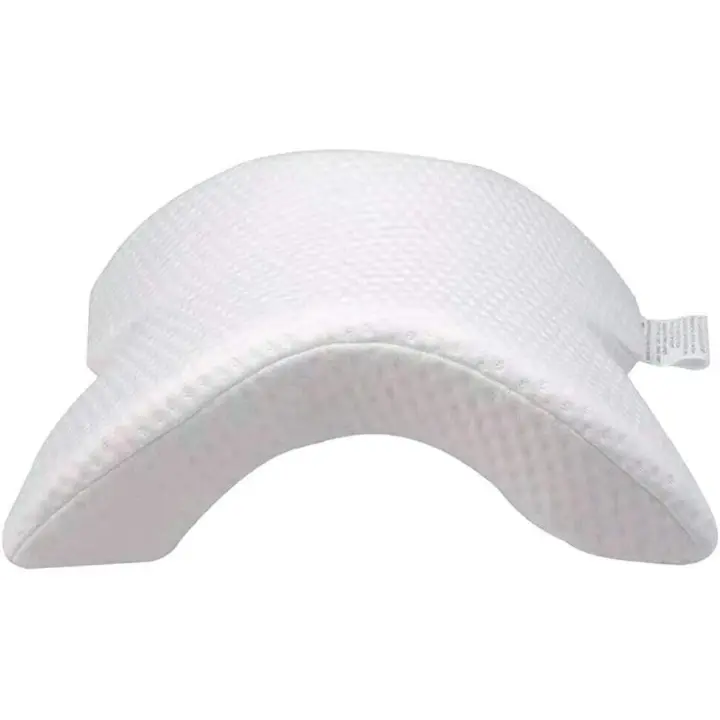 ARISE SHOP-Almohada con arco de espuma viscoelástica 100 %, almohada con arco, almohada de presión de rebote lento, romántica para dormir en pareja, fresca y cómoda, anti nudos de mano - 1