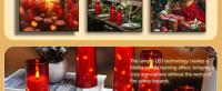 Vela LED De Acrílico Roja Para Decoración De Navidad Y Restaurantes Occidentales Cadena De Luces Electrónicas Con Copa De Cera - details 3
