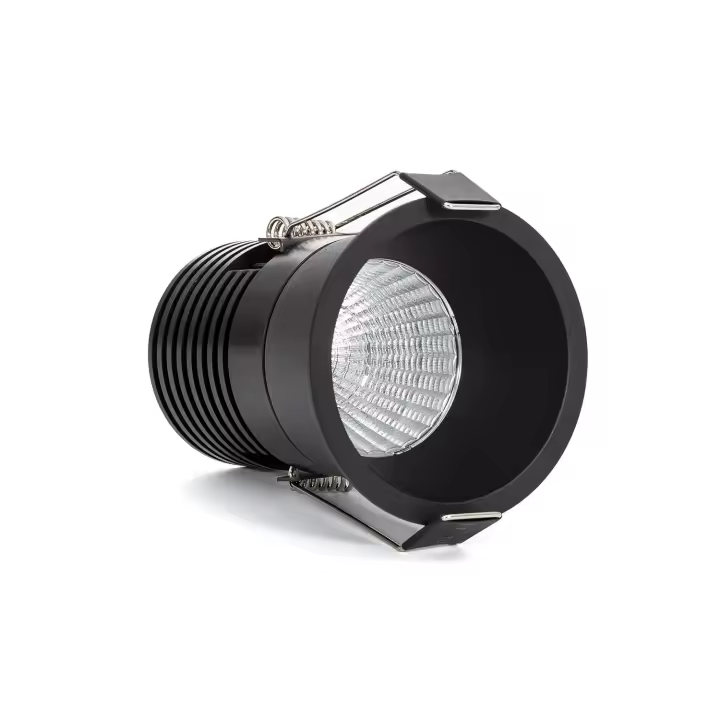 Ledkia Foco Downlight LED 12W Circular MINI Regulable Dim to Warm Corte Ø 65 mm Negro - 1