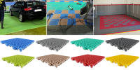 Loseta Reforzada para garajes, lavaderos de coches, almacenes, zonas de trabajo y alto tránsito. PVC resistente al paso de vehículos y maquinaria. 33 x 33 x 2 cm - ANTIHUMEDADES - details 0