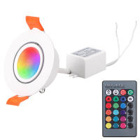 Lámparas De Techo LED RGB Ajustables Y Dimmables Con Inclinación Fijas Y 16 Colores Cambiantes Control Remoto Fijación Requedada - details 10