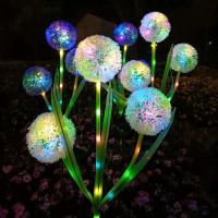Luces Solares Para Jardín De Diente De León LED Esfera De Cebolla Luces Para Césped Patio Camino Decoración Moderna IP65 ABS - details 1
