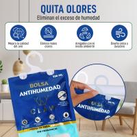 CLAW PROJECT Pack de 12 Bolsas Antihumedad Armario Ropa – Deshumificador Percha Colgante Garaje – Elimina malos Olores - Absorbente Humedad Trastero, Ventanas, Barcos, - details 4