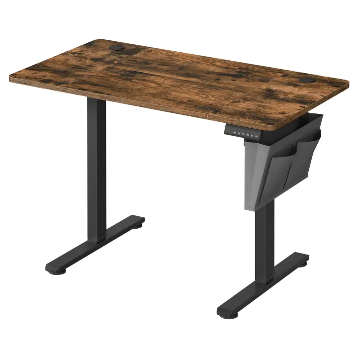 Escritorio Eléctrico Regulable en Altura con 4 Memorias, 60x110x72-120 cm, Bolsillo de Almacenamiento, Ideal para Oficina en Casa y Estudio - 1