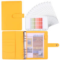 Cuaderno Organizador A6 Con 12 Sobres De Efectivo Y Funda De Cuero PU Colorido Incluida En El Paquete - details 6
