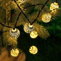 Luces De Cadena Solar De Bollos Marruecos 5-12m 100/50 LED Impermeables Para Decoración De Jardín Fiesta Hogar Luz De Globos De Luces Faeiras - details 1