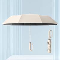 Paraguas Automático De Alta Gama Con Mango De Cierre Vinilo Protección Contra Lluvia Y Sol Tela De Nylon 190T Plegable a Tres Secciones - details 8
