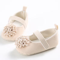 Zapatos De Bebé Para Niñas Mary Jane Con Lazo Y Adorno Floral Antideslizantes Y Transpirables Para Todas Las Estaciones - details 2