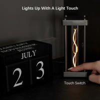 Lámpara De Mesa LED Táctil Cuadrada Creativa Luz Nocturna Cuantum Para Dormitorio Estudio Lectura Cuidado Ocular Con Tipo-C Decorativo - details 2
