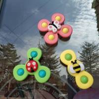3-pack Baby Suction Cup Spinning Toys Fidget Spinner Bath Toy Multolor - details 2