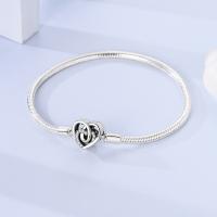 Pulsera De Plata Esterlina 925 Para Mujer Con Encantos De Corazón Llave Clover De Cuatro Hojas Cadena De Serpiente Pulsera Original DIY Joyería - details 29