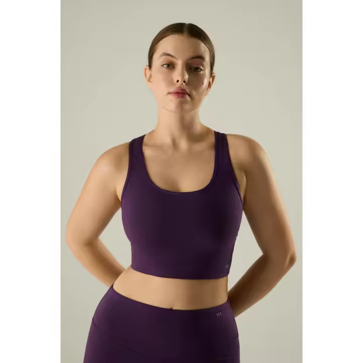 Ysabel Mora - Sujetador deportivo detalle espalda sujeción ligera violeta - 1