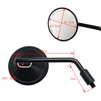 Espejo Retrovisor Ajustable Universal Para Manillar De Motocicleta Modificado Retro Paquete De 2 Piezas Accesorios Para Bicicletas - details 1