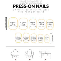 24PCS Uñas Postizas Presionadas Cortas Almendra Rosa Alto Saténtate Gradiente Uñas Glitceadas Veraniegas Hechas Mano Para Fiesta - details 37
