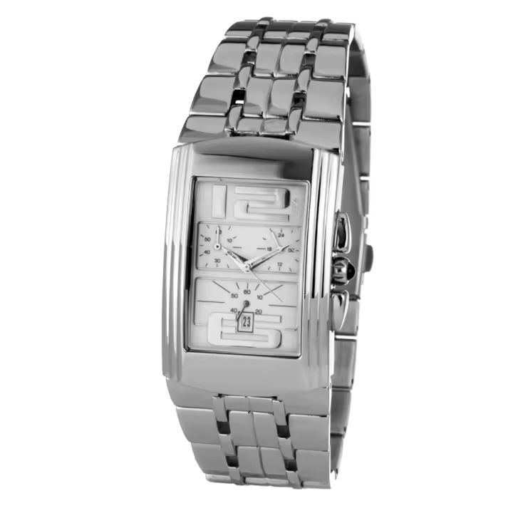 Chronotech Reloj Analógico para Hombres de Cuarzo con Correa en Acero Inoxidable CT7018B-06M - 1