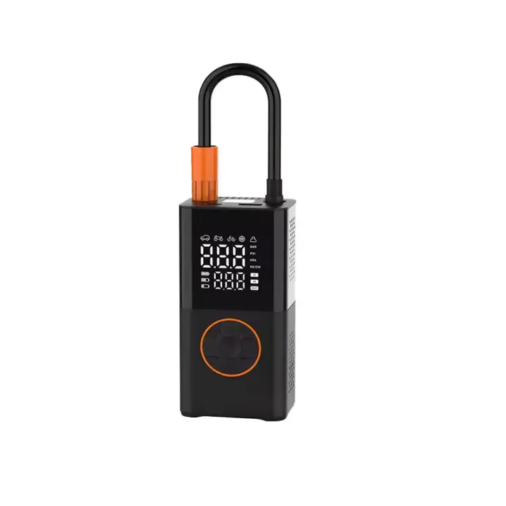 Mini bomba infladora de neumáticos eléctrica autopropulsada portátil, carga inalámbrica de mano, bomba infladora de coche con pantalla digital - 1