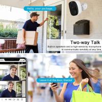 Cámara de seguridad 2K inalámbrica para exteriores, cámara WiFi de 2.4G/5G alimentada por batería para seguridad del hogar, cámara de vigilancia impermeable con detección de movimiento PIR, visión - details 3